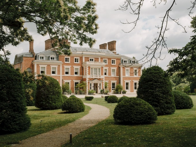 The Georgian country house and grounds of Heckfield Place in Hampshire, home to a biodynamic farm