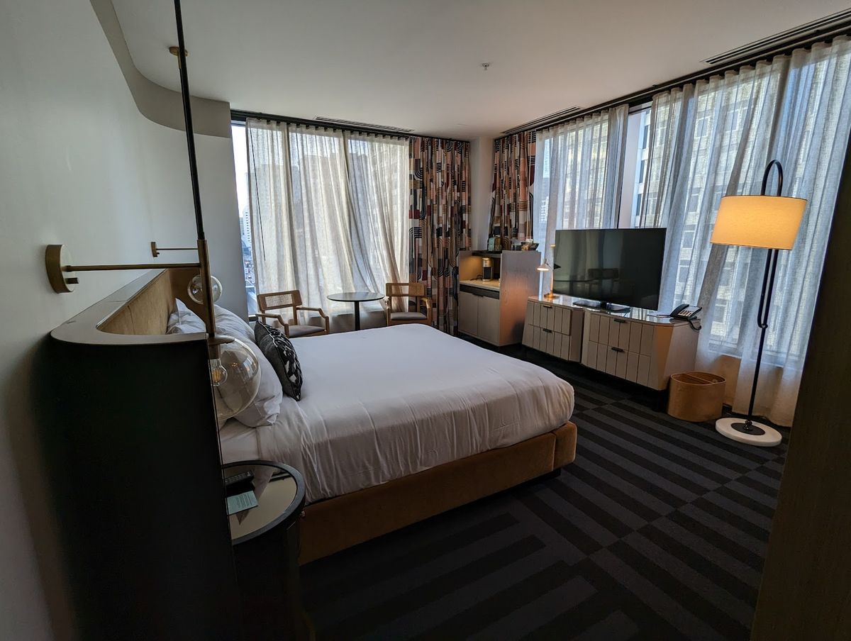 Design-led interior at Hotel Indy, Indianapolis