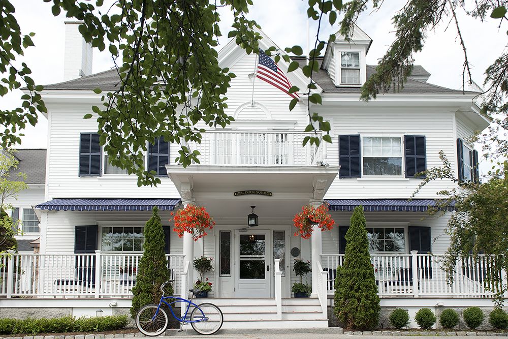 Pool and grounds at The Kennebunkport Inn