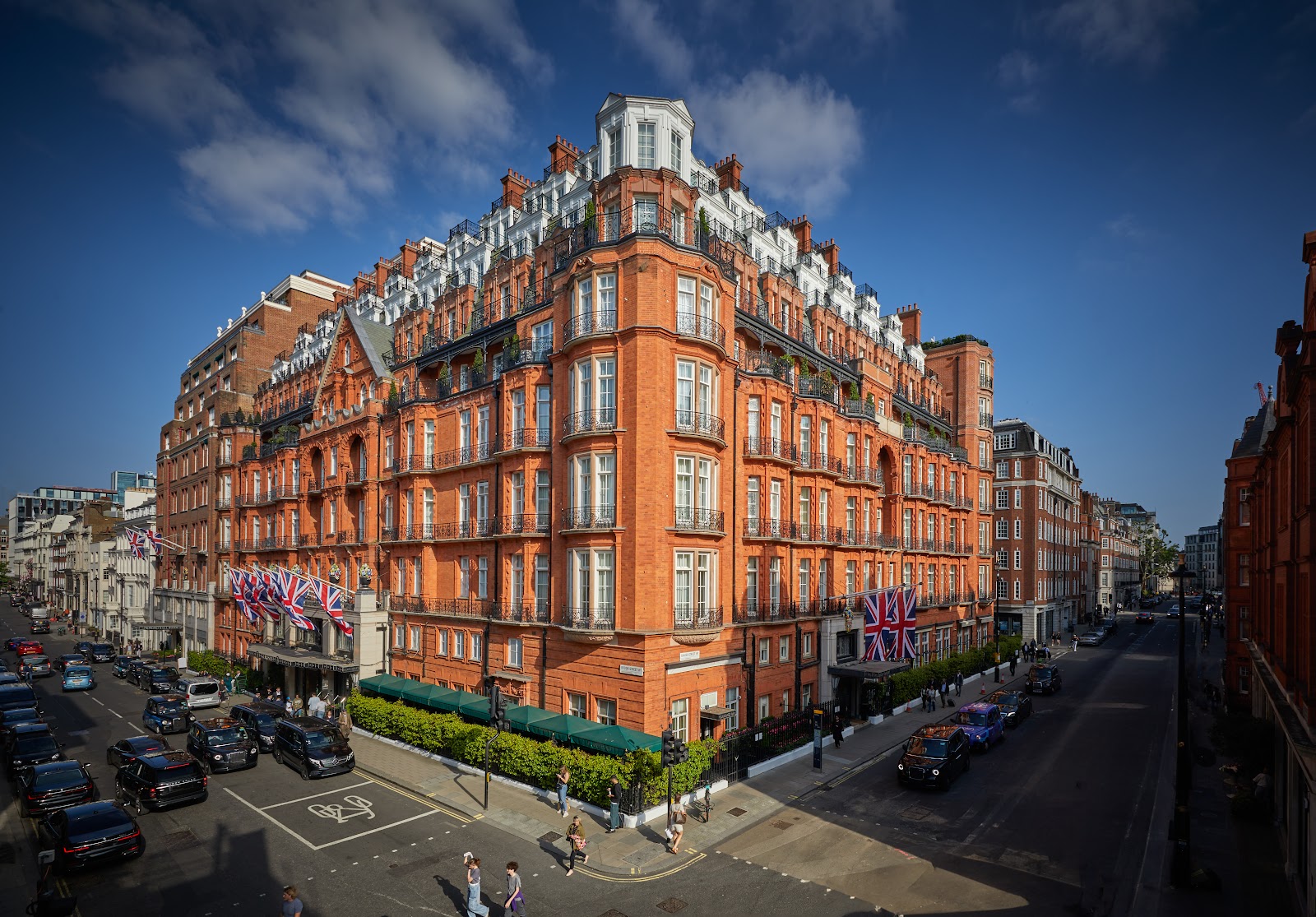Claridge's hotel in Mayfair, London, the first stop on a 2-week Europe luxury hotel itinerary