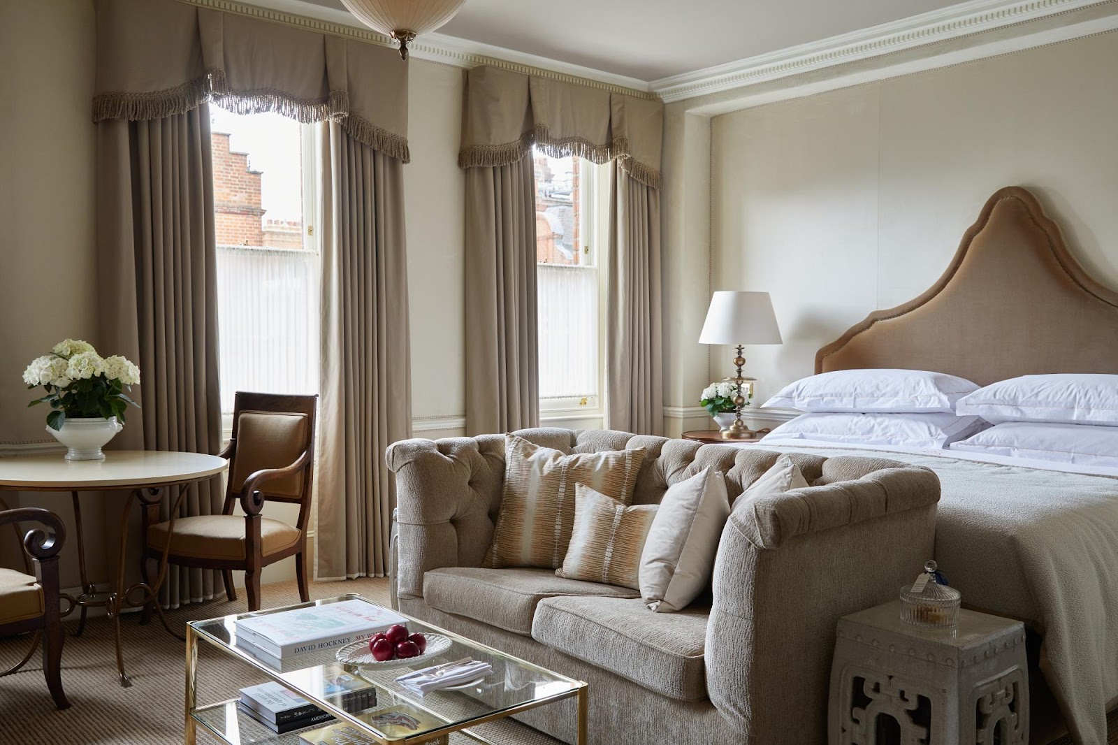 Interior of the dog-friendly Egerton House Hotel in Knightsbridge, London