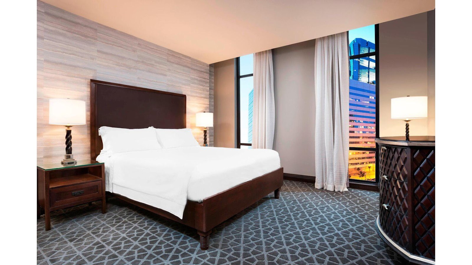 The restored 1930 Art Deco Ivy Tower at Hotel Ivy Minneapolis