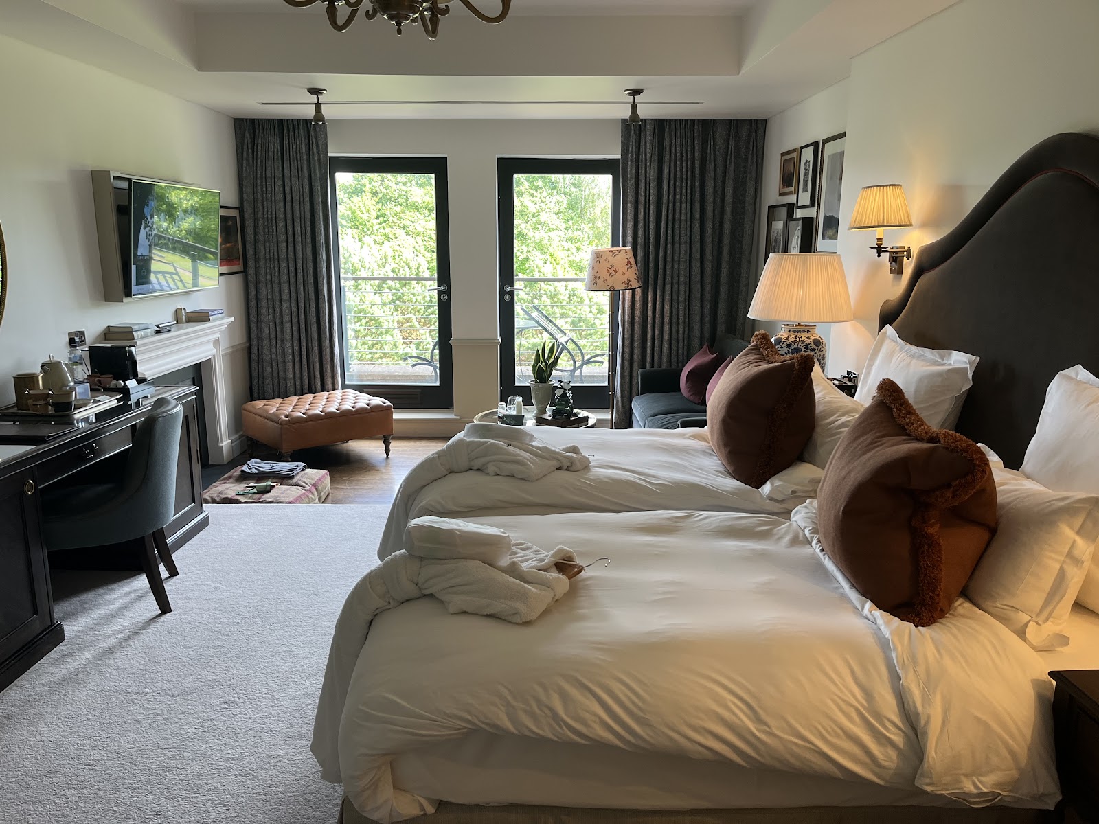 Gleneagles library-style lounge in the Perthshire countryside