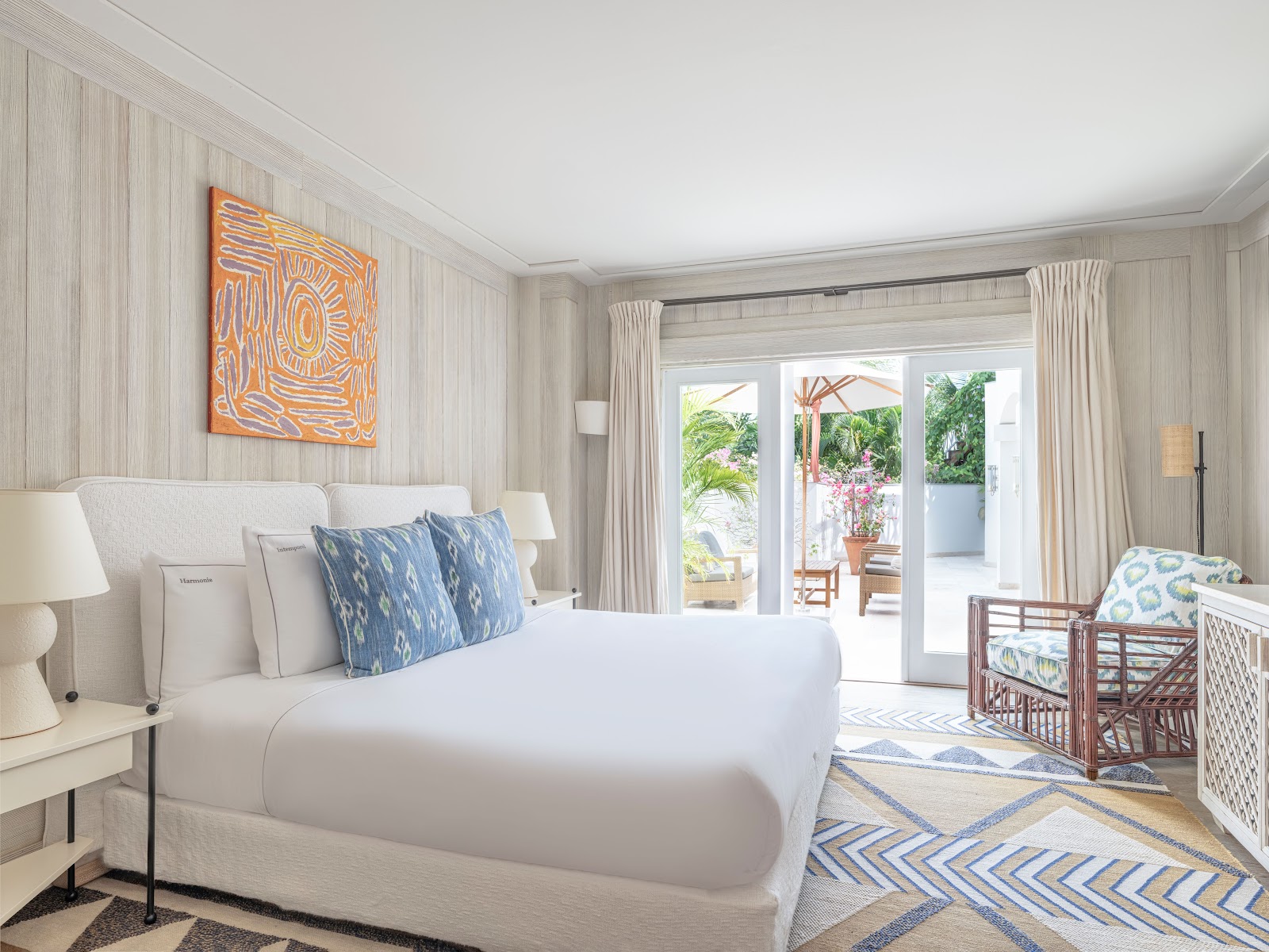 Cheval Blanc St-Barth gardens and beachfront on Flamands Beach, St. Barths