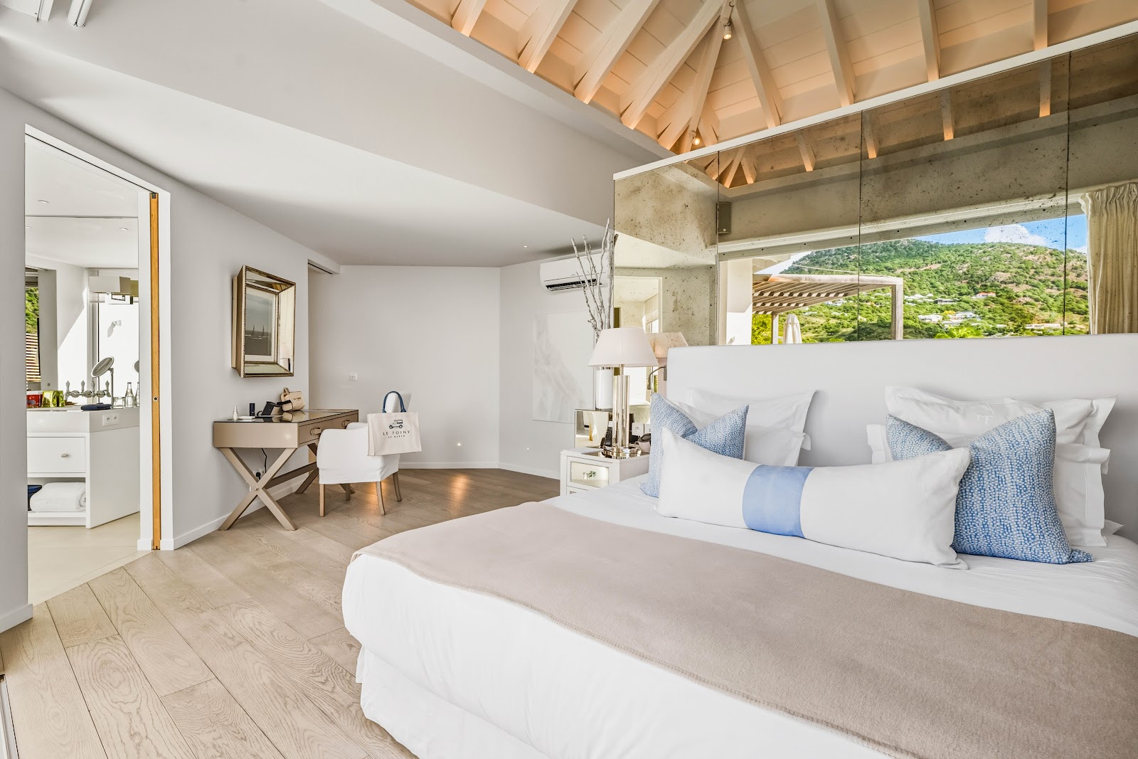 Le Toiny villa terrace and private pool above the Toiny coast, St. Barths